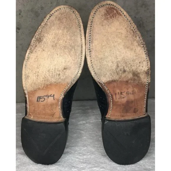 Allen Edmonds Broadstreet Black Leather Oxfords Dress Shoes Men's Size 10E - Picture 8 of 10